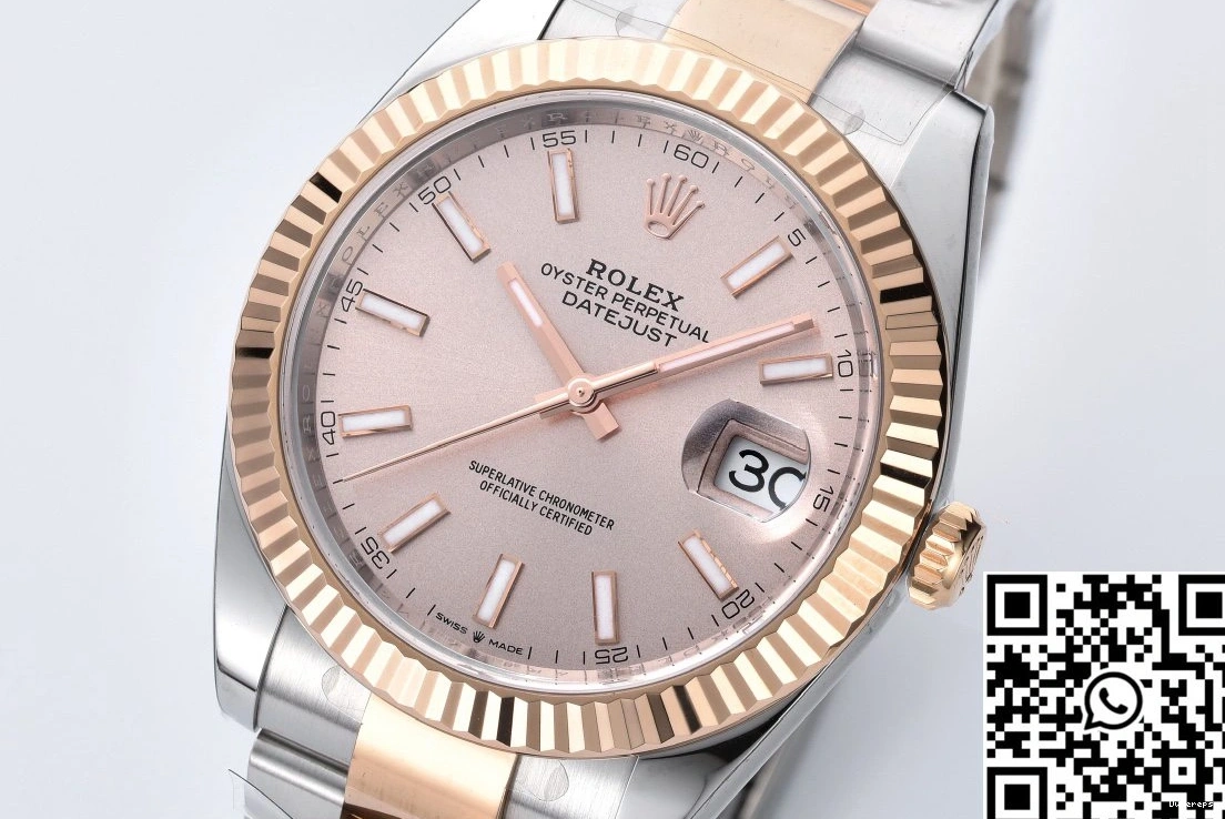 M126331-0009 Pink Rolex Factory Datejust Clean Dial 1227